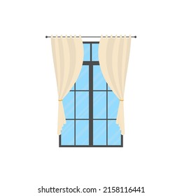 Window Shutters Isolated Cartoon Style Vector Stock Vector (Royalty ...