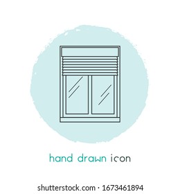 Window Siding Icon Line Element. Vector Illustration Of Window Siding Icon Line Isolated On Clean Background For Your Web Mobile App Logo Design.