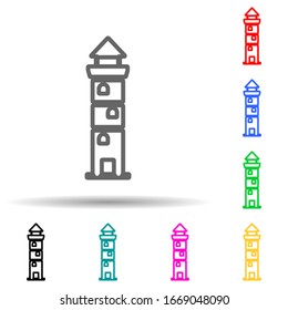 window sign multi color style icon. Simple thin line, outline vector of web icons for ui and ux, website or mobile application