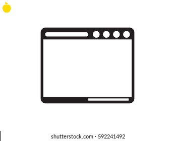 Window, site, icon, vector illustration eps10