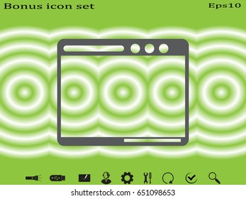 Window, site, icon, vector illustration eps10