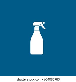 Window Spray Flat Icon On Blue Background