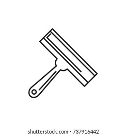 window squeegee icon on white background