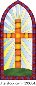 window / Stained-glass window
