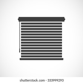 Window Sun Blinds Black Icon