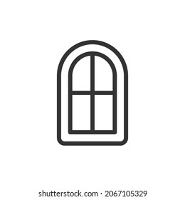 Window thin line icon. Symbol in trendy outline style. Premium design for web and apps. Perfect for UI.