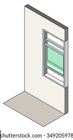 Window Type / Construction: Double Hung Vertical Sliding Window Shown Installed In A Wall.