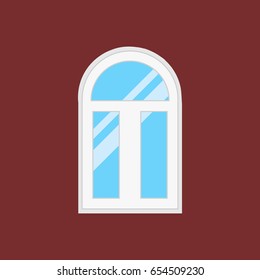 window type. For interior and exterior use. Flat style.