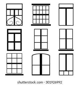 Window Vector Stock Vector (Royalty Free) 301926992 | Shutterstock