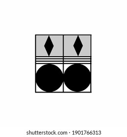 Window vector for building, house, home.  