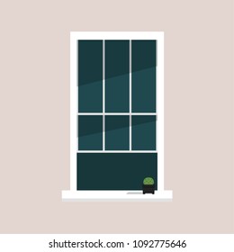 Window vector. free space for text. wallpaper. background.
