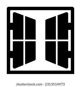 Window Vector Glyph Icon For Personal And Commercial Use.
