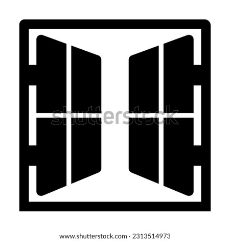 Window Vector Glyph Icon For Personal And Commercial Use.
