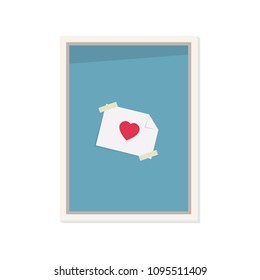 Window vector. heart vector. free space for text. wallpaper. background.