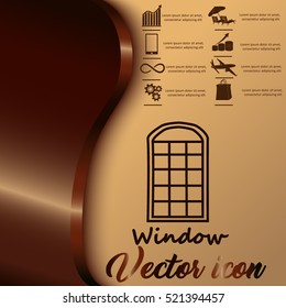 Window vector icon