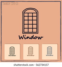 Window vector icon