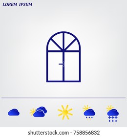 Window, vector icon