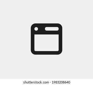 Window vector icon. Editable stroke. Symbol in Line Art Style for Design, Presentation, Website or Apps Elements, Logo. Pixel vector graphics - Vector