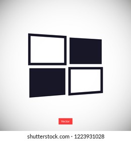 Window vector icon eps 10