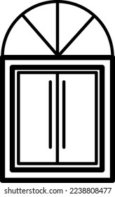 Window vector icon illustration on white background..eps
