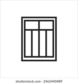 window vector icon line template