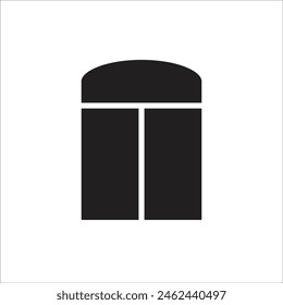 Plantilla de línea de icono de Vector de ventana