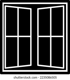 Window vector icon on white background..eps
