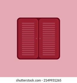 window, vector illustration flat design.