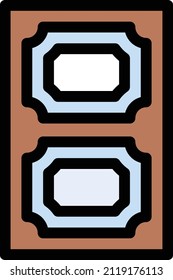 ilustración del vector de ventana en un fondo transparente. Símbolos de calidad premium. Icono vectorial de trazo para el concepto y diseño gráfico.