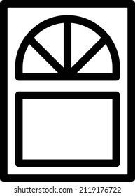 window Vector illustration on a transparent background. Premium quality symbols. Stroke vector icon for concept and graphic design.