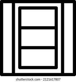 window Vector illustration on a transparent background. Premium quality symbols. Stroke vector icon for concept and graphic design.