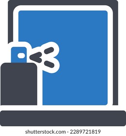 Fenster, Vektorgrafik auf transparentem Hintergrund. Hochwertige Symbole. Glyphen Vektorsymbole für Konzept und Grafikdesign. 
