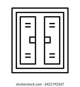 Window Vector Line icon Design