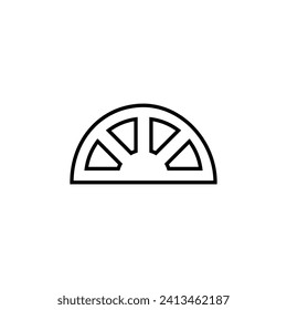 Window Vector Line Sign for Advertisement. Suitable for books, stores, shops. Editable stroke in minimalistic outline style. Symbol for design 