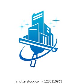 Window Washing Cleaning Logo Icon