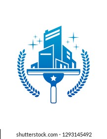 Window Washing Cleaning Logo Icon