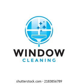 Window washing cleaning logo icon vector image