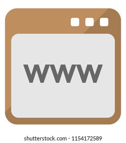
A window with  the written graphic of www 
