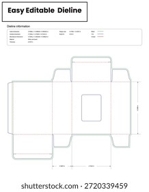 window_display_boxes_back_open dieline template box dieline die lines packcustom cardboard box dieline pizza box dieline printable product Packaging layout,