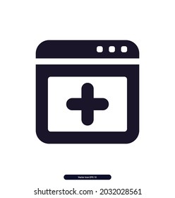 window_new icon. Layout Sign and symbol icons. vector illustrations. 