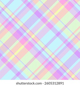 Windowpane check texture textile, revival pattern vector seamless. Tradition background tartan fabric plaid in light and lime colors palette.