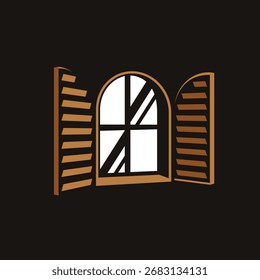 windows abstract logo modern style