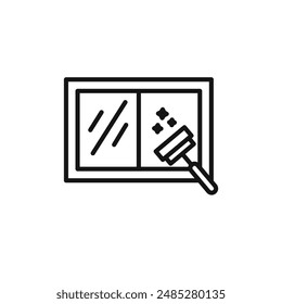 Windows cleaning icon vector set collection for web