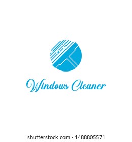 windows cleaning service logo vector icon for business