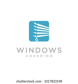 windows coverings logo vector abstract graphic