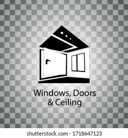 Windows, Doors, and Ceiling logo. 