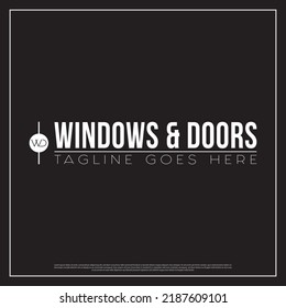 Windows Doors Company Logo Template Business Stock Vector (Royalty Free ...