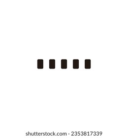 Windows, símbolo geométrico simple vector de logotipo