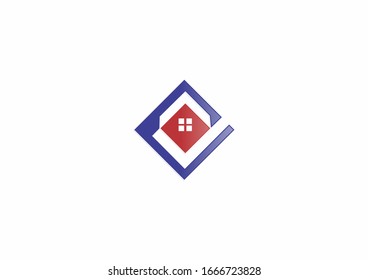 Windows home building vector logo design concept