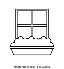 windows house style isolated icon